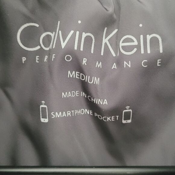 Calvin Klein Performance Quilted Vest in Grey & Black with Gold Hardware Size M - Picture 5 of 7